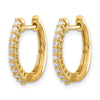Diamond Hinged Hoop Earrings