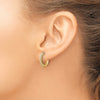 Diamond Hinged Hoop Earrings