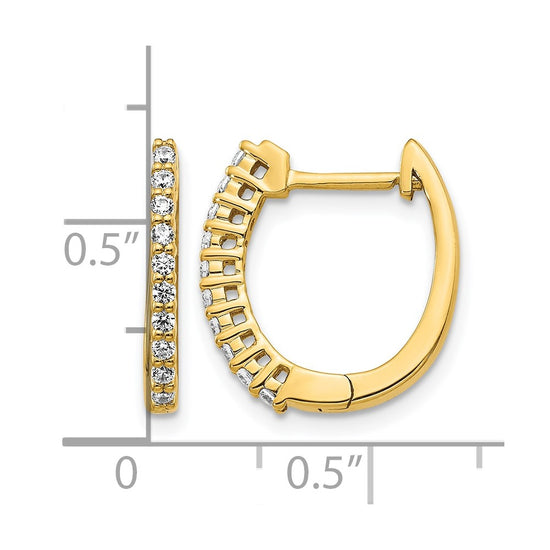 Diamond Hinged Hoop Earrings