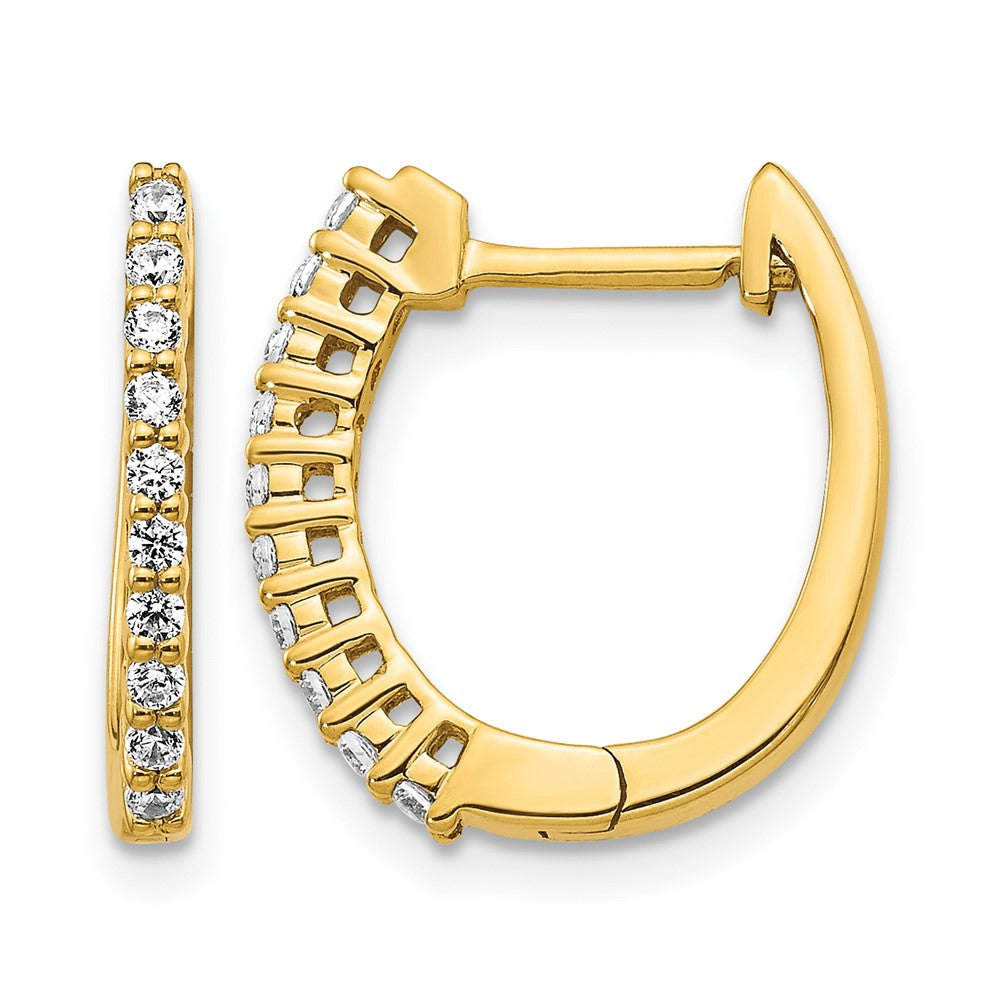 Diamond Hinged Hoop Earrings