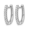 Diamond Hinged Hoop Earrings