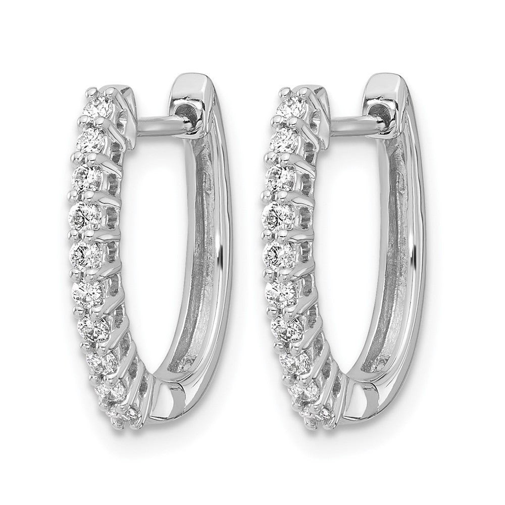 Diamond Hinged Hoop Earrings