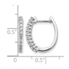 Diamond Hinged Hoop Earrings
