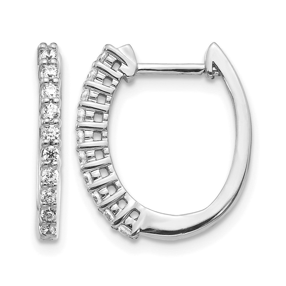 Diamond Hinged Hoop Earrings