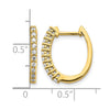Diamond Hinged Hoop Earrings
