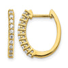 Diamond Hinged Hoop Earrings