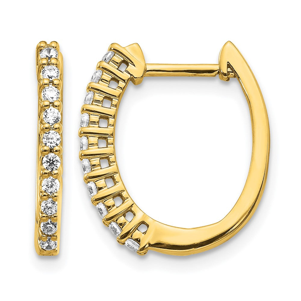 Diamond Hinged Hoop Earrings