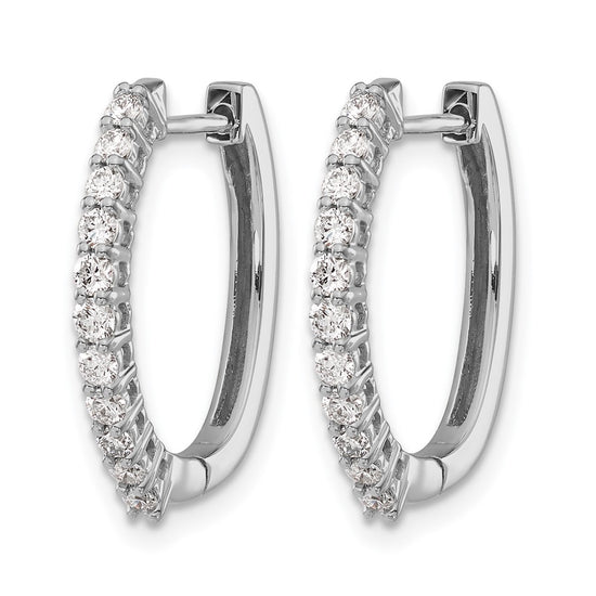 Diamond Hinged Hoop Earrings
