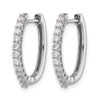 Diamond Hinged Hoop Earrings