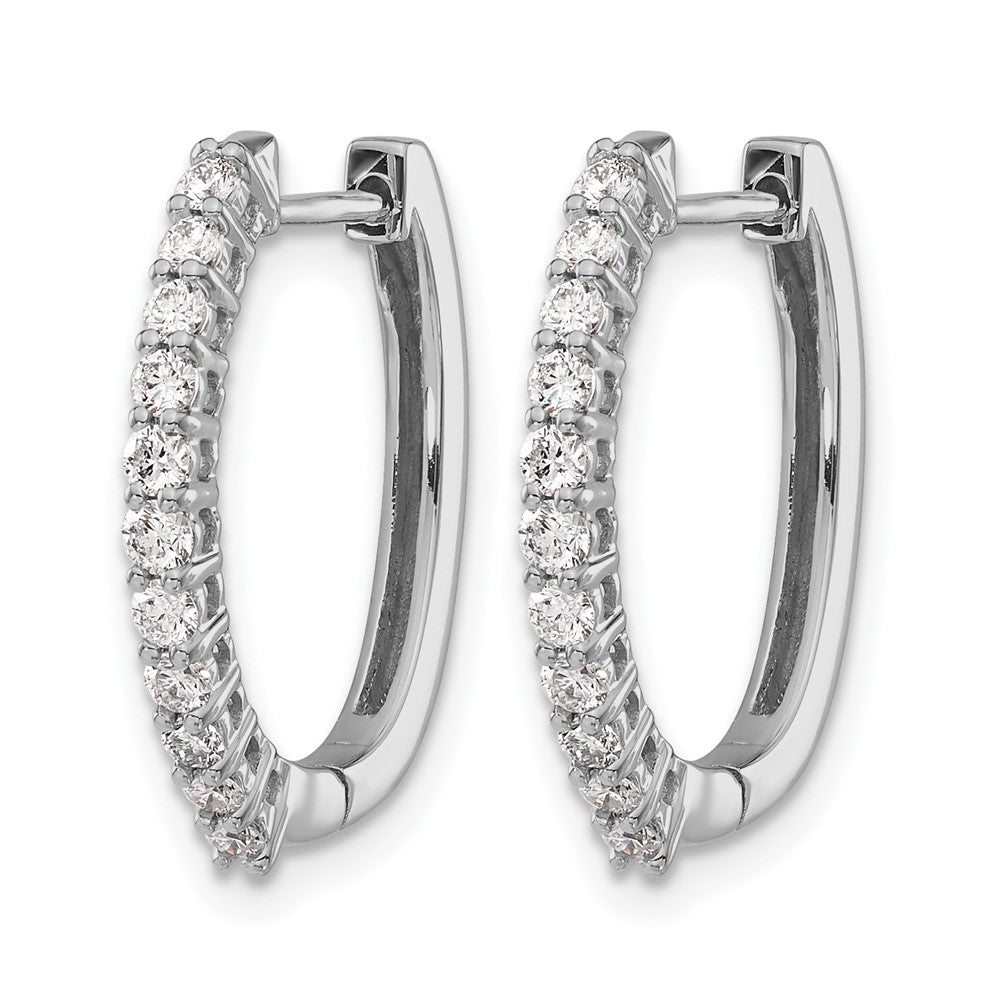 Diamond Hinged Hoop Earrings