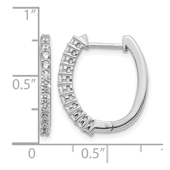 Diamond Hinged Hoop Earrings