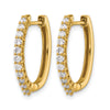 Diamond Hinged Hoop Earrings