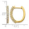 Diamond Hinged Hoop Earrings