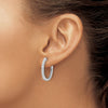 Diamond Hinged Hoop Earrings
