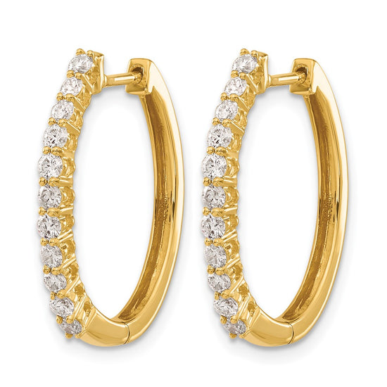 Diamond Hinged Hoop Earrings