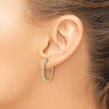 Diamond Hinged Hoop Earrings