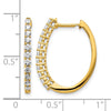 Diamond Hinged Hoop Earrings