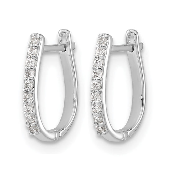 Diamond Hinged Hoop Earrings