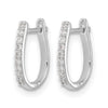 Diamond Hinged Hoop Earrings