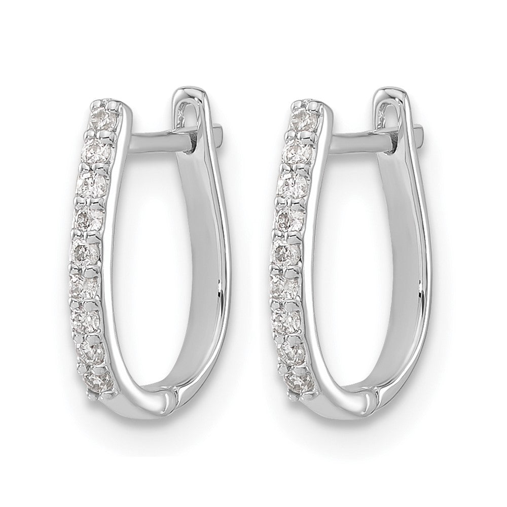 Diamond Hinged Hoop Earrings