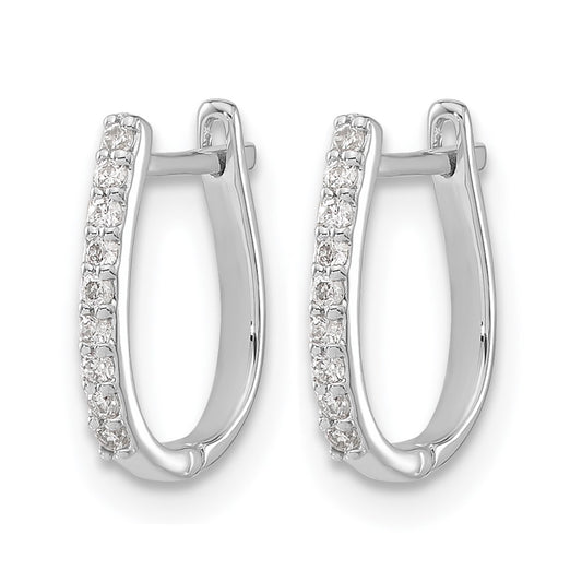 Diamond Hinged Hoop Earrings