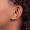 Diamond Hinged Hoop Earrings