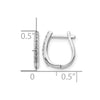Diamond Hinged Hoop Earrings