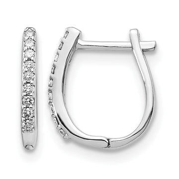 Diamond Hinged Hoop Earrings