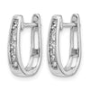 Diamond Hinged Hoop Earrings