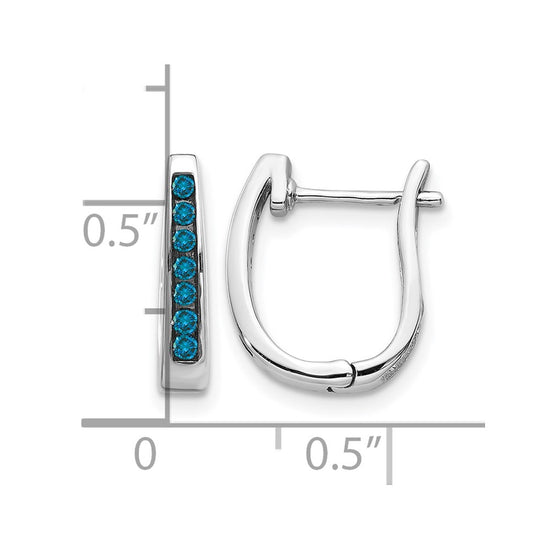 Diamond Hinged Hoop Earrings