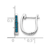Diamond Hinged Hoop Earrings