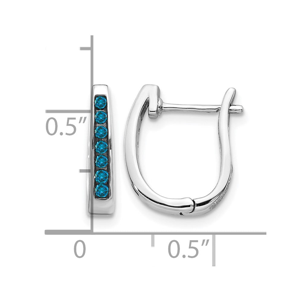 Diamond Hinged Hoop Earrings