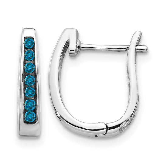 Diamond Hinged Hoop Earrings