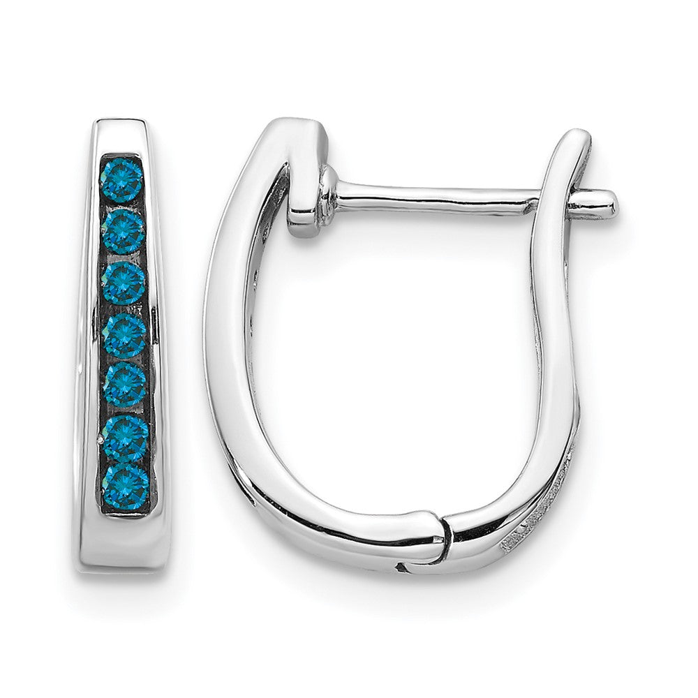 Diamond Hinged Hoop Earrings