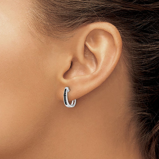 Diamond Hinged Hoop Earrings