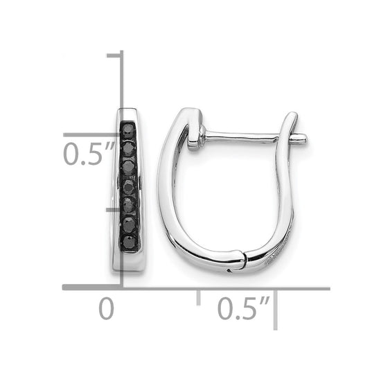 Diamond Hinged Hoop Earrings