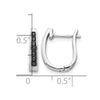Diamond Hinged Hoop Earrings
