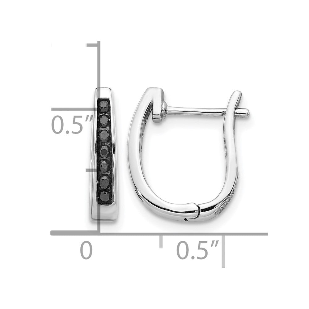 Diamond Hinged Hoop Earrings