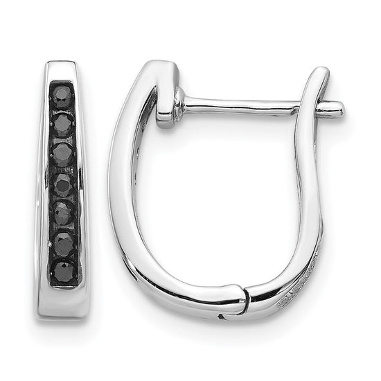 Diamond Hinged Hoop Earrings