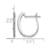 Diamond Hinged Hoop Earrings