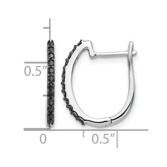 Diamond Hinged Hoop Earrings