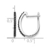 Diamond Hinged Hoop Earrings