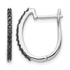 Diamond Hinged Hoop Earrings