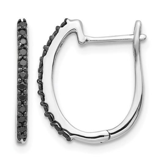 Diamond Hinged Hoop Earrings