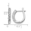 Diamond Hinged Hoop Earrings