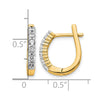 Diamond Hinged Hoop Earrings