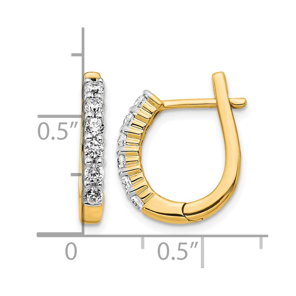 Diamond Hinged Hoop Earrings