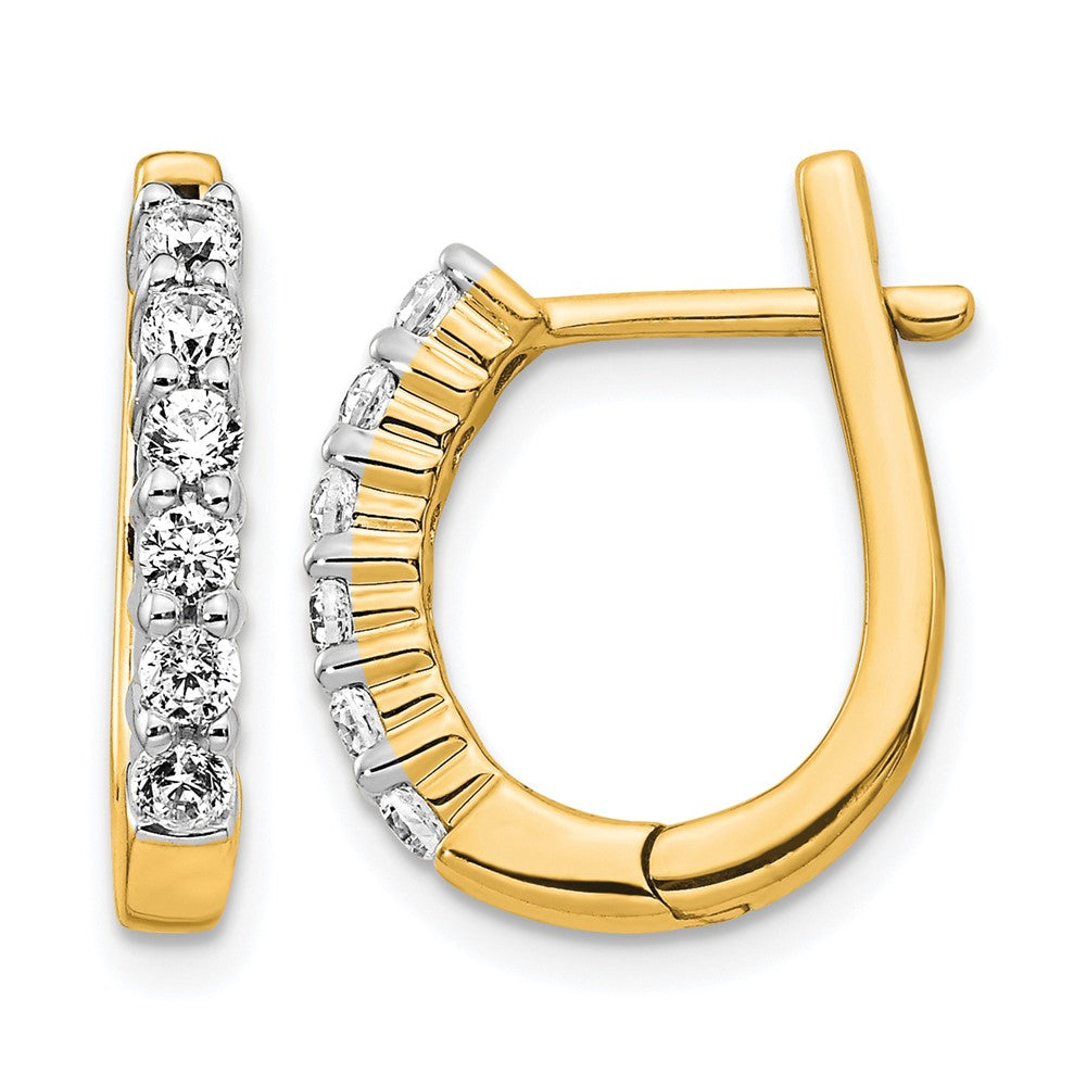 Diamond Hinged Hoop Earrings