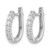 Diamond Hinged Hoop Earrings