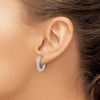 Diamond Hinged Hoop Earrings